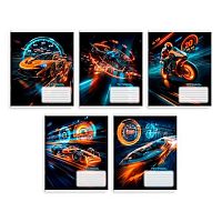 Тетрадь 18л. (клетка) ФЕНИКС "Ночные гонки" 70938 выб.уф-лак,мел.карт.,асс.