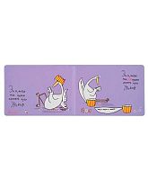 Обложка д/студенческого ДПС "Гуси фиолетовый" 2757.ГУС2 78*216мм ПВХ