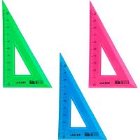Треугольник deVENTE 30,60,90град./10см 5091422 прозрачн.пластик.,асс.