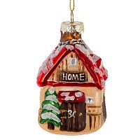 Игрушка ёлочная REMECO "Домик" 822459 стекло,5*5*10,5см