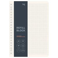 Сменный блок для тетради  80л. А5 BG 09564 кремовый,клетка