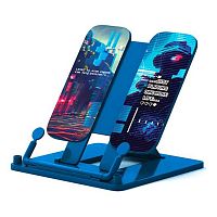 Подставка для книг EK "Cyber Game" 61554 пластик,синяя