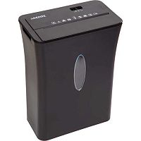 Шредер deVENTE 4202400 DV1464 чёрный,318*130*371мм,10л.,шир.кус.8мм,72Дб,защ. от перегев.