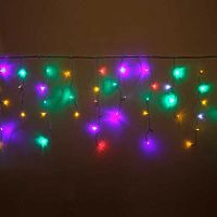 Гирлянда электрич. уличная LED "Бахрома" ш3м*в40/60см,100ламп,прозр.провод,1реж.,многоцв. 183-167