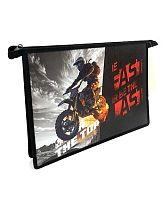 Папка д/тетрадей А4 ПЧЕЛКА ПМ-А4-29 "Самый быстрый" пластик,на молн.