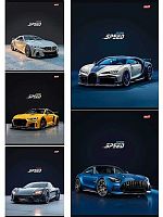 Тетрадь 48л. (клетка) Проф-Пресс "Разные автомобили-15" 48-9050 цв.мел.обл.