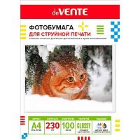Фотобумага deVENTE А4 230г/м2 глянцевая односторонняя 100л. (2042508)