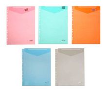 Папка-конверт А4 CENTRUM 80630 вертик.,с перфорацией,асс.