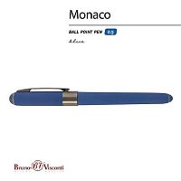 Ручка подар. шар. BV "Monaco" 20-0125/08 синяя,0,5мм,син.корп.