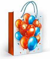 Пакет подар. (S) "Оранжевые шары" 1.0000448 мат.лам.,11*13,5см