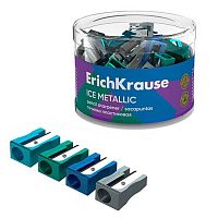 Точилка 1отв. EK "EasySharp. Ice Metallic" 59987 пластик,14*10*25мм,асс.