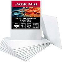 Холст грунт. на картоне 10*13см deVENTE "Art" 8150427 белый,хлоп.100%,280г/м2,мелк.зерн.