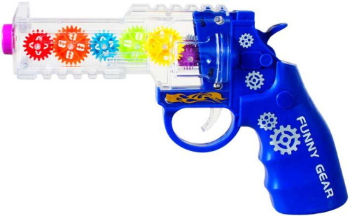 Игрушка ИГРУНЫ "Пистолет с цветными шестерёнками со звуковыми эффектами" BP1016