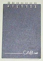 СБ Блокнот А7-  64л. "CABI.net (синий)" спираль сверху