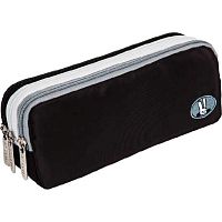 Пенал-косметичка deVENTE 210*85*55 "Fluffy Ears. Rabbit" 7020421 серо-чёрн.,прямоуг.,текстил.,3отд.