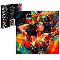 Мозаика алмазная ФЕНИКС "Танцующая девушка" 65604 холст,30*30см,част.выкл.,подрамн.