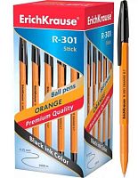 Ручка шар. EK R-301 Orange Stick 43195 чёрная,0,7мм