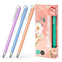 Ручка гелевая EK G-Reed "Stick Pastel Bloom" 61300 чёрный,0,38мм