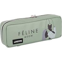 Пенал-косметичка deVENTE 210*90*50 "Feline Meow" 7020608 (60предм.) прямоуг.,фисташк.,кож.зам.