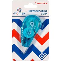 Коррект. лента ATTOMEX 5мм* 4м 4062101 синий прозр.корп.,фрон.аппл.,карт.блист.