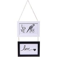 Фоторамка на  2фото 10*15см "Bella" 640-1236 мдф/пластик