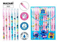 Набор гел. ручек 12шт. "Пиши-Стирай" MAZARI "Ушастик" 2023 синие,0,5мм,цв.корп.,асс.