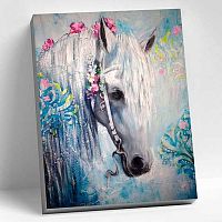 Картина по номерам Котеин "Живописная лошадь" 40*50см HR0191 (22цвета)