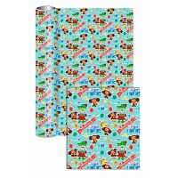 Бумага упак. 70*100см ЧУДО ПРАЗДНИК "Чебурашка" глянц. (1лист в рулоне) WP-104452-CH