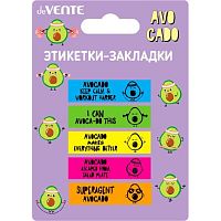 Набор самокл. этикеток-закладок deVENTE "Avocado" 45*12мм-5*20л. 2011104 пластик