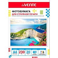 Фотобумага deVENTE А4 230г/м2 матовая односторонняя  20л. (2042406)