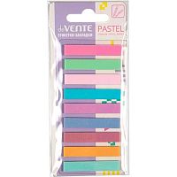 Набор самокл. этикеток-закладок deVENTE 44*8мм,9*20л. "Pastel" 2011461 пластик.,п/прозр.,искрящ.