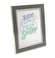 Фоторамка 15*20см "Флоренция" серая,пластик СВ3419