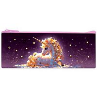 Пенал-косметичка ОНИКС 195*75 ПМП-07-20 "Золотой единорог" (87949) мягкий