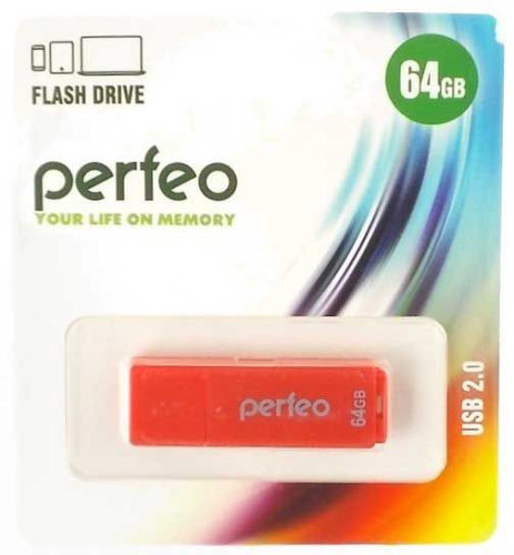 Флеш-драйв64Гб Perfeo C04 Red Флеш-драйв64Гб Perfeo C04 Red