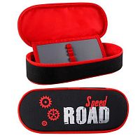 Пенал-косметичка КОКОС 210*90*50 "Speed road" ПМК 24-20/251599/Р ткань,откид.планка