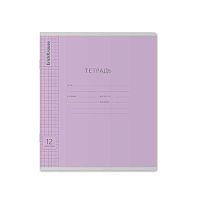 Тетрадь 12л. (клетка) EK "Классика с линовкой (фиолетовая)" 44979