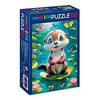 Пазлы  100 ХАТ А5 Премиум Kids "Милый зверёк" 34987