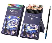 Карандаши аквар. 48цв. INTELLIGENT DM-38 деревян.,заточ.,к/к