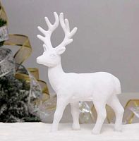 Фигурка НГ "Прекрасный олень" 196-1189 белый,13*5*22см