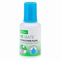 Коррект. жидкость 20мл ХАТ Х-Мэйт 071179 с кисточкой на водн.основе