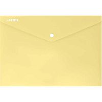 Папка-конверт на кнопке А4 deVENTE "Pastel" 3079326 непрозрачн.жёлтая,180мкм