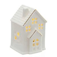 Фигурка с подсветкой НГ REMECO "Домик" 823271 фарфор,5*5*10см