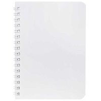 Записная книжка А6  80л. ХАТ спираль "SoloMatte-Арктический белый" перфор.,лам.софт-тач
