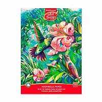 Альбом для акварели А4 10л. EK Artberry "Колибри" 46892 склейка
