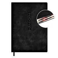 Ежедневник 2026г. А6+ 176л. ESCALADA кож.зам. "Думай как миллиардер. Тиволи глосс чёрный" 70297