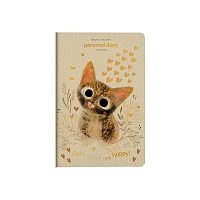 Ежедневник н/д А6+ 128л. BV кож.зам. "Love me. Милый котик" 3-742/09 гибк.обл.,зол.срез,зол.обл.