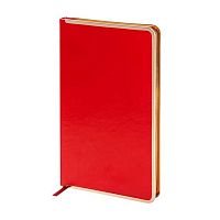 Ежедневник н/д А5 136л. BV кож.зам. "Chelsea" 3-517/04 красный,золот.срез,линейка,беж.бум.