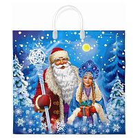 Пакет петл. 38*35 ПВД НГ Ледяная сказка 90мкм