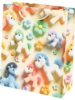 Пакет подар. Миленд Dream cards "Пушистые пони" ППК-7579 мат.лам.,26*32*12см