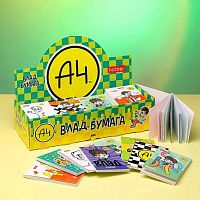 Блокнот А7  48л. ХАТ "Влад А4" (087488) 3-х цв.блок,клетка,лам.на клею,асс.